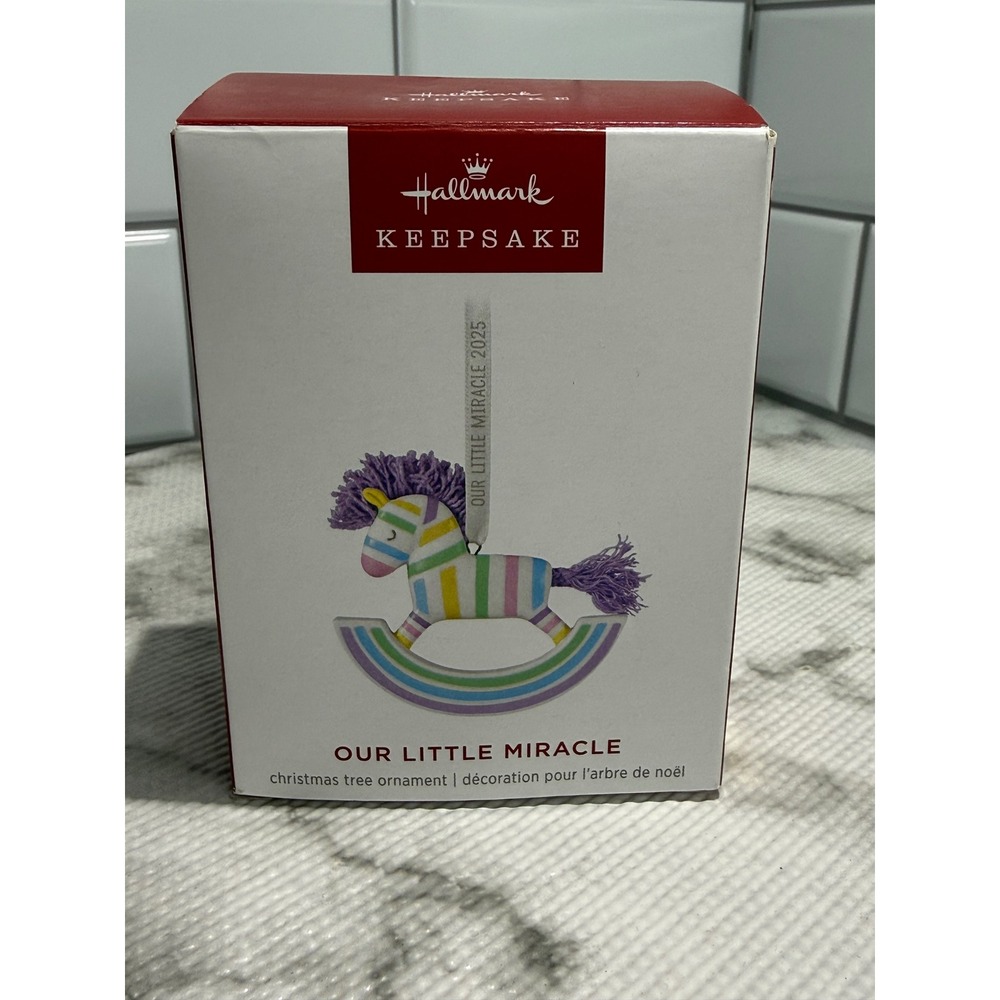 Hallmark Keepsake Our Little Miracle 2025 Rocking Horse Ornament QHX3091 NEW
